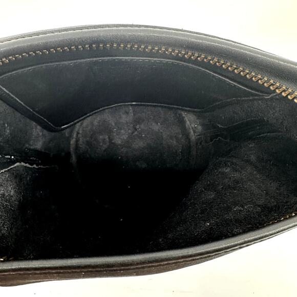 Vintage Coach 9953 Helen's Legacy Duffle Bucket Bag 80's Purse Leather Black - Picture 8 of 10